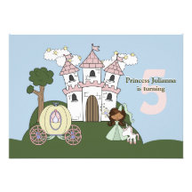 Princess for a Day - Photo Birthday Party Invitati Personalized Announcement