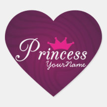 Princess Heart Stickers