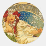 Princess Hyacinth by Mucha Sticker