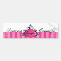 Princess Name Filigree Bumper Sticker