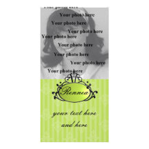Princess Name Filigree Custom Photo Card