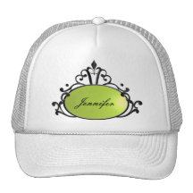 Princess Name Filigree Mesh Hats
