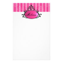 Princess Name Filigree Stationery