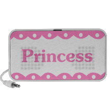 Princess Name Pink Lace Mini Speaker