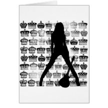 PRINCESS OF ROCK GREETING CARD