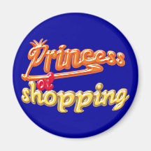 princess of shopping fridge magnets