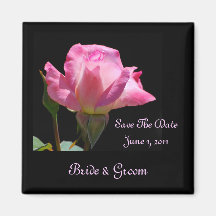 Princess Rose Save The Date Magnet