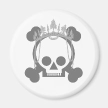 Princess Skull Fridge Magnets
