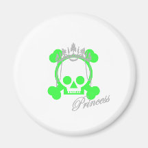 princess skull magnet