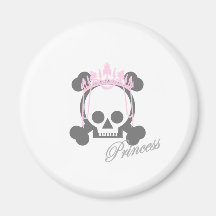 Princess Skull Magnet