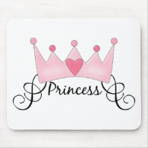 Princess With Crown - Customisable Mousemat