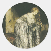 Princess with Sparkle Dress Large Size Stickers