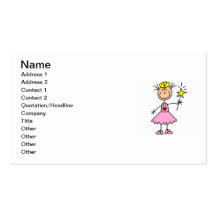 Princess With Wand Business Cards