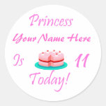 Princess (Your Name) is 11 Today Sticker