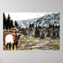 Print of "Call Of The Elk"