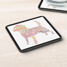 Prisarts Dog Whimsical  Coasters