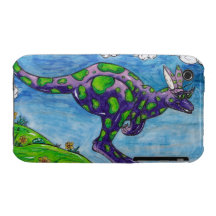 Priscilla the Purple Kangaroo iPhone Case iPhone 3 Covers