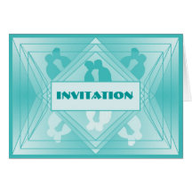 Prisma Collection Deluxe Invitation Pale Blue Greeting Cards