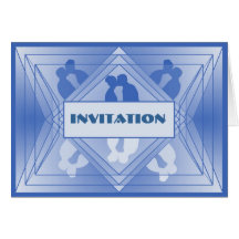 Prisma Collection Deluxe Invitation Pastel Blue Card