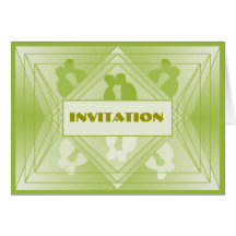 Prisma Collection Deluxe Invitation Pastel Green Cards