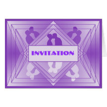 Prisma Collection Deluxe Invitation Pastel Purple Greeting Card