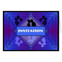 Prisma Collection Deluxe Invitation Royal Blue Cards