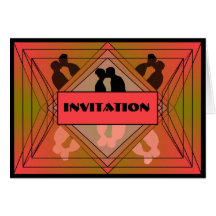 Prisma Collection Deluxe Wedding Invitation Red Card