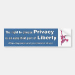 Privacy is Liberty Bumper Sticker