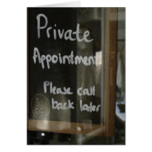 private appointment cards