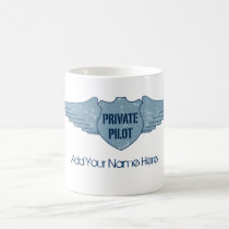 Private Pilot Blue Wings mugs
