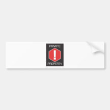 Private Property Bumper Sticker