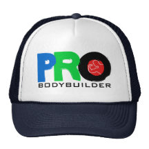 Pro Bodybuilder Black Red Green Blue Hat