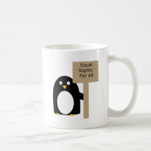 Pro-Equality Penguin Coffee Mugs