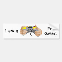 pro gamer!  Customisable: Bumper Sticker