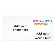 Pro-Life Democrat Personalized Photo Card