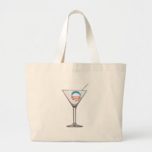 Pro-Obama Martini Canvas Bag