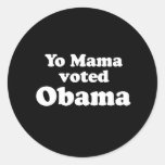 PRO OBAMA: YO MAMA VOTED OBAMA STICKERS