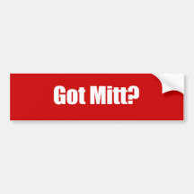 PRO-ROMNEY - GOT MITT -- .png Bumper Sticker