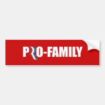 PRO-ROMNEY - ROMNEY STANDS FOR PRO-FAMILY -- .png Bumper Stickers
