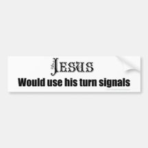 Pro-Turn Signals sticker Bumper Sticker