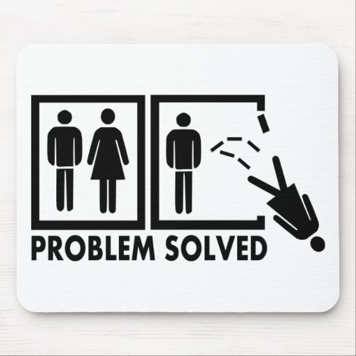 Problem solved - Woman Mousepad