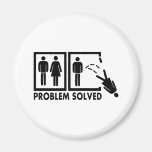 Problem solved - Woman Refrigerator Magnets
