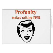 profanity funny artwork cards