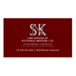 Professional Attorney Business Cards