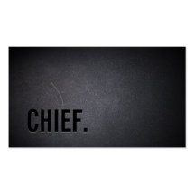 Professional Black Out Chief Business Card