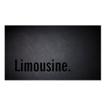 Professional Black Out Limo Service Business Card