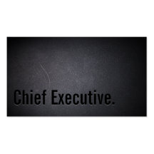Professional Chief Executive Dark Business Card