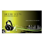 Professional DeeJay Music Business Cards