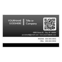 professional fade QR code Business Card