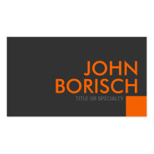 Professional Grey Orange Business Profile Card Business Card Template
